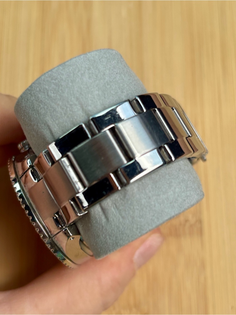 Fossil Silver Tone Multi-Function Stainless Steel Watch Crystal Baguette 38mm - Picture 8 of 15